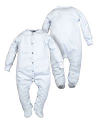 La Bebe™ Baby Romper Art.102450 White Детские ползунки с длинным рукавом и закрытыми пяточками из чистого хлопка