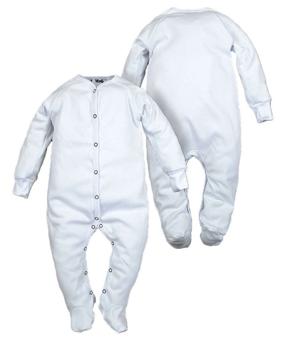 Обложка книги «La Bebe™ Baby Romper Art.102450 White Детские ползунки с длинным рукавом и закрытыми пяточками из чистого хлопка»