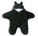 La bebe™ Minky+Cotton Art.104791 Black Комбинезон для малыша (конвертик) в автокресло или коляску с ручками и ножками