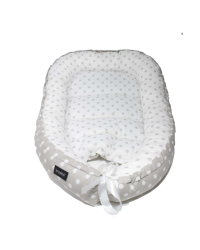 La Bebe™ Babynest Cotton Art.9420 Grey Гнездышко – кокон для новорожденных