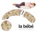 La Bebe™ Moon Maternity Pillow Art.106664 Roses Большая подушка для беременных с наполнителем из Memory Foam (особенно мягкий и тихий наполните