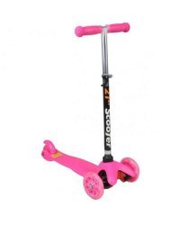 TLC Scooter Led Art.2865XP Pink Трехколесный самокат