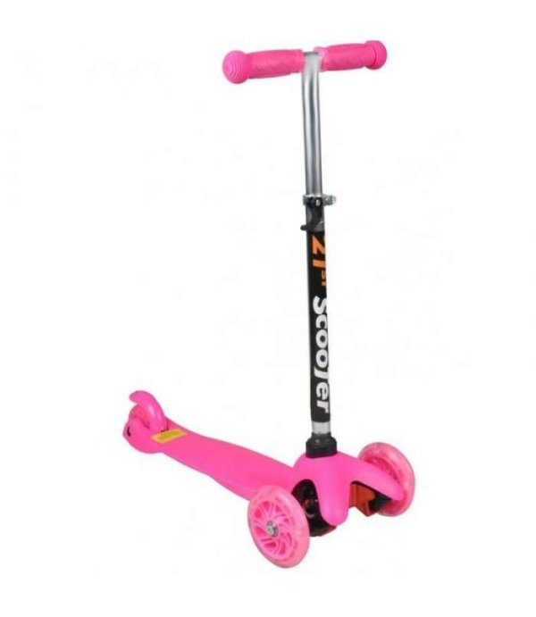 TLC Scooter Led Art.2865XP Pink Трехколесный самокат