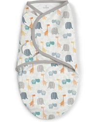 Summer Infant Art.55945 Swaddle Me Wrapsack Хлопковая пелёнка для комфортного сна, пеленания 3,2 кг до 6,4 кг.