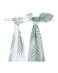 Jollein Muslin Nature Ash Art.535­-852-­65313 Высококачественная муслиновая пелёнка из бамбука, 2 шт. (115x115 см)