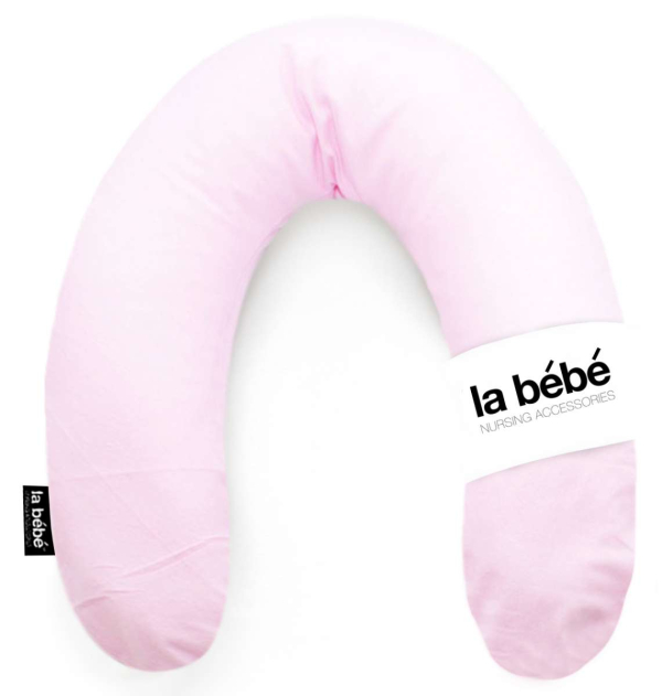 La Bebe™ Rich Cotton Nursing Maternity Pillow Art.81031 Pink Flanel Подковка для сна, кормления малыша 30x104 cm