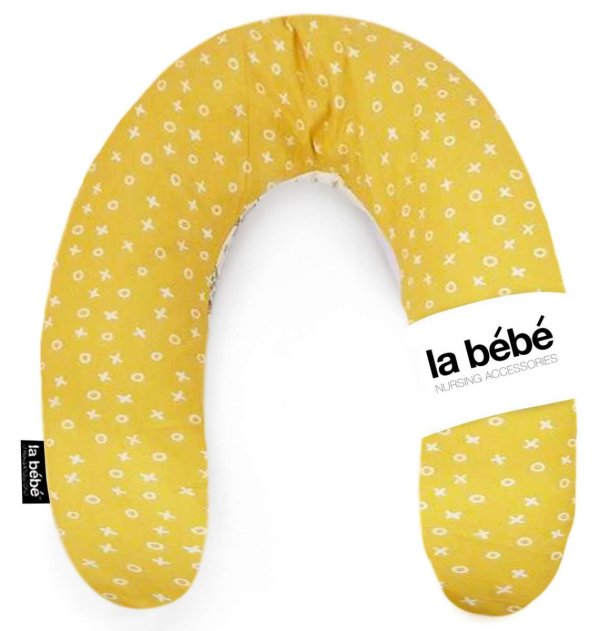 La Bebe™ Rich Maternity Pillow Art.101733 TicTacToe Подкова для сна, кормления малыша 30x104 cm