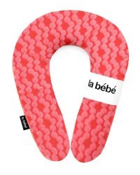 La Bebe™ Snug Cotton Nursing Maternity Pillow Art.85496 Red/Pink Dots Подковка для сна, кормления малыша 20x70cm