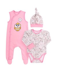 Bembi Art.KP208-G31 Детский комплектик из 3 частей 100% хлопок