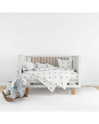 La Bebe™ Set 100x140/40x60 Art.69702 Bunnies Комплект детского постельного белья из 2-х частей 100x140cм