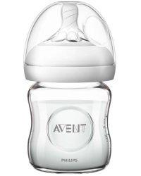 Philips AVENT Природные Art.SCF051 / 17 Стеклянная бутылка кормления (120 мл) 0M +