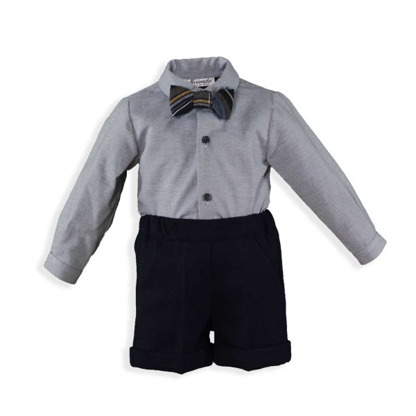 Kids Boutique Miranda Art.147/23 Комплект для мальчика рубашка,шорты,бабочка