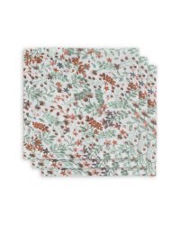 Jollein Muslin Face Bloom Art.537-­848­-65349 Высококачественная муслиновая пелёнка для лица, 3 шт. (30x30 cm)