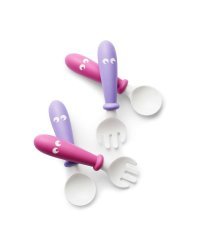 Babybjorn Spoon&amp;Fork Pink/Purple Art.073046 Набор ложек и вилок(4 шт.)
