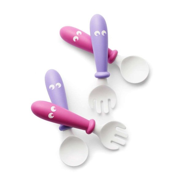 Обложка книги «Babybjorn Spoon&amp;Fork Pink/Purple Art.073046 Набор ложек и вилок(4 шт.)»