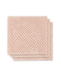 Jollein Muslin Face Snake Pale Art.537-848-65344 Высококачественная муслиновая пелёнка для лица, 3 шт. (30x30 cm)