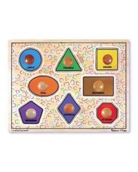 Melissa&amp;Doug Puzzles Geometric Art.13390 Деревянный пазл для малышей