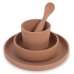 Обложка книги «Jollein Dinner Set Silicone Caramel Art.705-007-00092 Набор посуды из силикона»