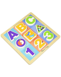 Melissa&amp;Doug Chunky Puzzle ABC Art.11899 Деревянный развивающий пазл для малышей