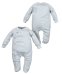 Обложка книги «La Bebe™ Baby Romper Art.134815 Grey Детские ползунки с длинным рукавом и закрытыми пяточками из чистого хлопка»