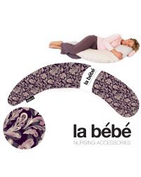 La Bebe™ Moon Maternity Pillow Art.98132 Baroque Большая подушка для беременных с наполнителем из Memory Foam (особенно мягкий и тихий наполнитель) 185cm