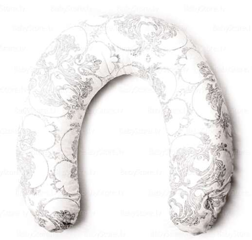 La Bebe™ Rich Nursing Maternity Pillow Art.85912 Eastern Silver Подкова для сна, кормления малыша 30x104 cm