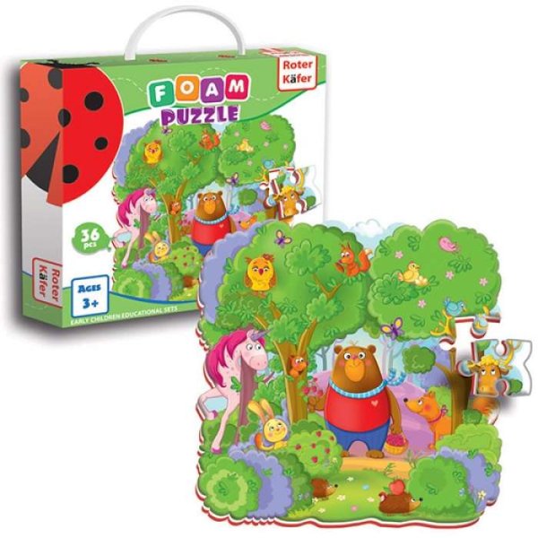 Обложка книги «Roter Käfer RK1202-01 Мягкие пазлы Лес (Vladi Toys)»