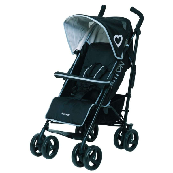 Britton Shopper Art.B2429 Black Детская прогулочная коляска (зонтик)