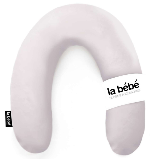 La Bebe™ Rich Maternity Pillow Art.63180 Grey Подкова для сна / кормления малыша - 30x104 cm