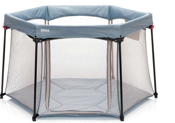 Обложка книги «Fillikid Playpen Art.4020-07 Grey Детский манеж из 6 частей»