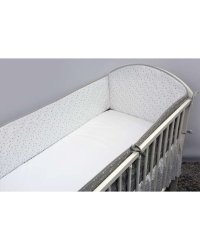 ANKRAS Galaxy Grey Бортик-охранка для детской кроватки 360 cm