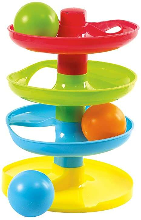 Обложка книги «Britton Ball Tower Art.B1916 Развивающая разноцветная башня с шариками»