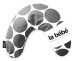 La Bebe™ Mimi Nursing Cotton Pillow Art.78979 White&amp;Grey dots Подковка для сна, кормления малыша 19*46cm