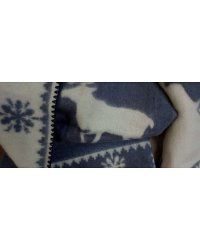 Дети Eco Wool Одеяло Art.56945 голубой шерсти Одеяло (одеяло) / plediņš дети 100x140cm,