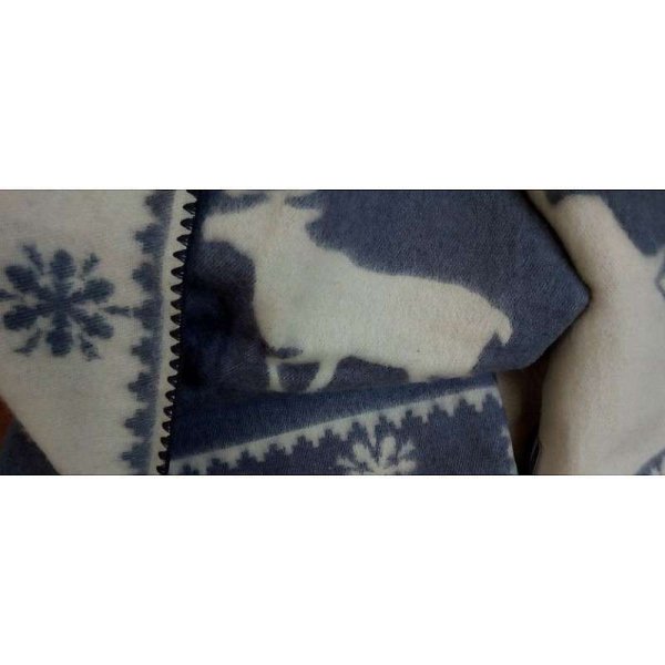 Дети Eco Wool Одеяло Art.56945 голубой шерсти Одеяло (одеяло) / plediņš дети 100x140cm,