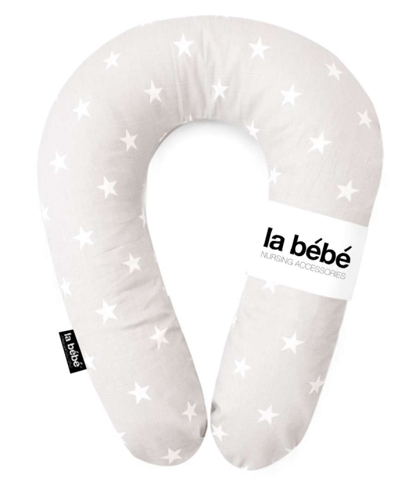 La Bebe™ Snug Cotton Nursing Maternity Pillow Art.77433 Stars Подкова для сна/кормления малыша 20x70см