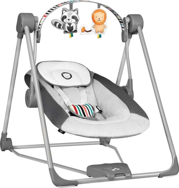 Lionelo Lo-Otto Art.165801 Grey Переносные вибрирующие детские качели