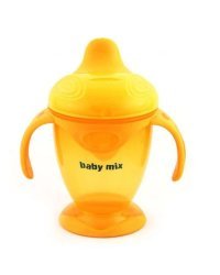 Baby Mix Art.C1-1711 Orange Кружка-непроливайка 200мл