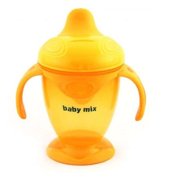 Обложка книги «Baby Mix Art.C1-1711 Orange Кружка-непроливайка 200мл»