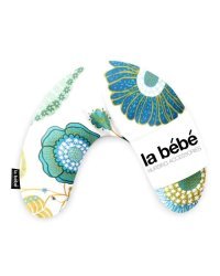 La Bebe™ Mimi Nursing Cotton Pillow Art.78765 Flowery Blue Подкова для сна / кормления малыша 19x46cm