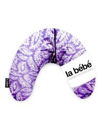 La Bebe™ Mimi Nursing Cotton Pillow Art.41109 Floral violet Подкова для сна, путешествий, кормления малыша 19x46cm