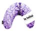 La Bebe™ Mimi Nursing Cotton Pillow Art.41109 Floral violet Подкова для сна, путешествий, кормления малыша 19x46cm