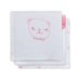 Jollein Muslin Face Funny Bear Art.536-848-65113 Высококачественная муслиновая пелёнка из бамбука для лица, 3 шт. (15x21см)