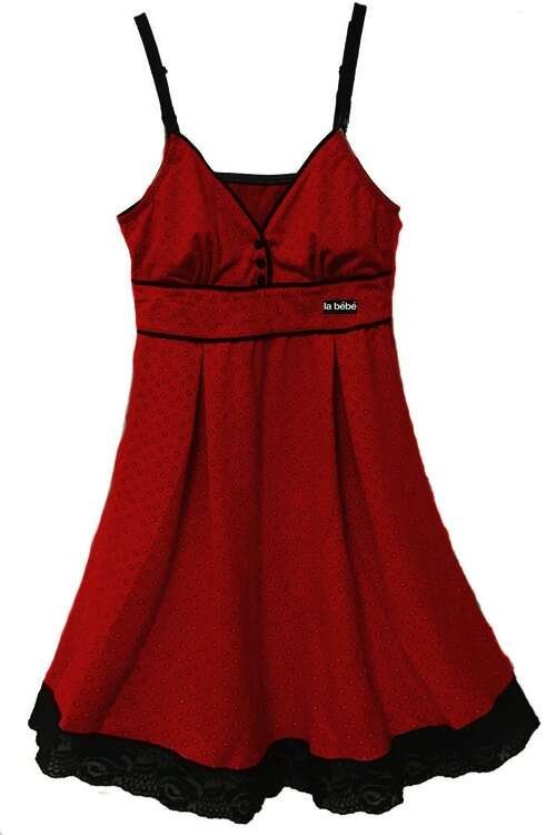 La Bebe™ Nursing Eclipse Art.10486 Red Ночнушка для беременных и кормящих