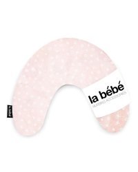 La Bebe™ Mimi Nursing Cotton Pillow Art.101710 TicTacToe Pink Подковка для сна, кормления малыша 19x46cm
