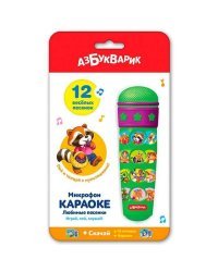 Azbukvarik Микрофон Караоке с мультяшками Любимые Песенки