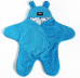 La bebe™ Minky+Cotton Art.104793 Blue Комбинезон для малыша (конвертик) в автокресло или коляску с ручками и ножками