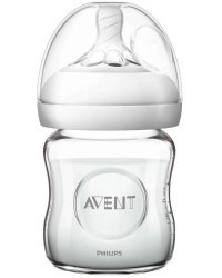 Philips Avent Natural Art.SCF671 / 17 стекла Бутылочка для кормления с соской медленный поток 0 + мес, 120мл