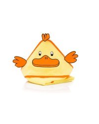 Fillikid Duck Art.1033-03 Детский комплект для ванной Махровое Полотенце с капюшоном 75х75 см + рукавичка для мытья
