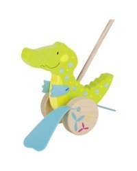 Goki Crocodile Art.VG54911 Kрокодил на колесиках